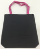 Beautiful Black and Pink Printed Cotton Hand Bag With Handles