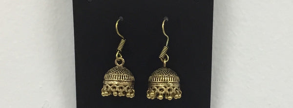 Jaipur Marr jhumki Earrings for women (Golden)
