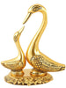 Antique Golden Finish Metal Carved Base Swan/ Crane For Decoration Or Gift Purpose (22cm x16cm)