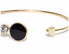 Gold Plated Black Beads Bracelet for Women & Girls