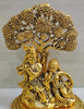 Gold Plated Metal Handicraft Lord Radha Krishna