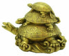 Three Tiered Tortoises for Health Wealth and Luck Showpiece in Resin Material