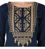 Casual Embroidered  women kurti (Dark Blue)